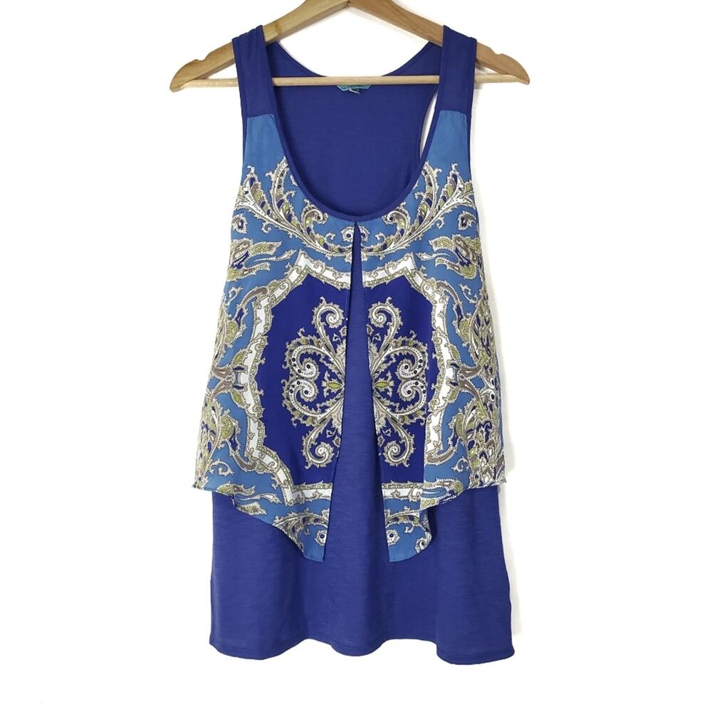 Leifnotes | Layered Patterned Split Front Tank - image 2